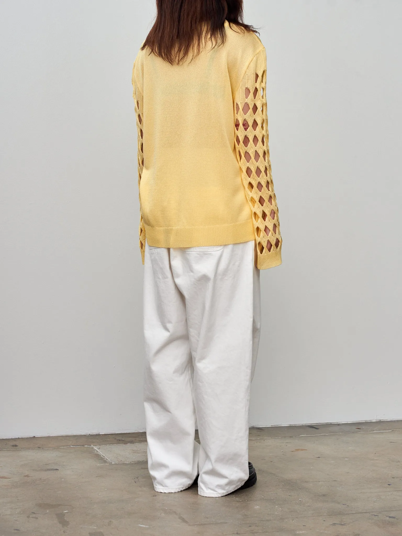 Cable Sleeve Pullover - Cream Yellow sold by Namu Shop product image thumbnail 4