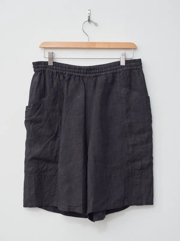 Linen Poplin Shorts - Black sold by Namu Shop