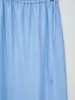 Silk Habotai Maxi Skirt - Sax Blue sold by Namu Shop