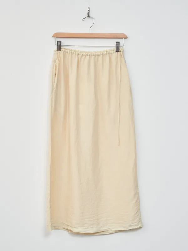 Silk Habotai Maxi Skirt - Butter sold by Namu Shop
