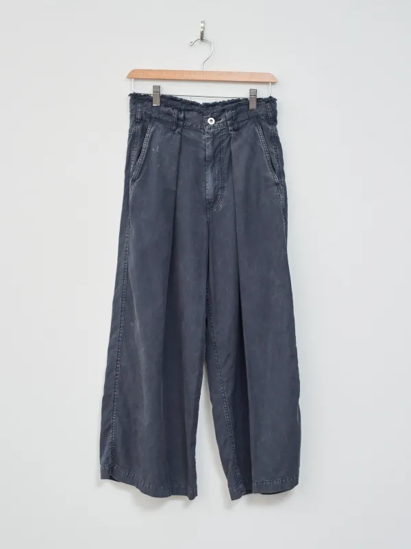 Egyptian Cotton Wide Leg Pants - Washed Black sold by Namu Shop