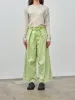 Egyptian Cotton Wide Leg Pants - Washed Green sold by Namu Shop