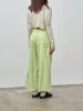 Egyptian Cotton Wide Leg Pants - Washed Green sold by Namu Shop