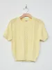 Open Work Cable Knit Sweater - Cream Yellow sold by Namu Shop