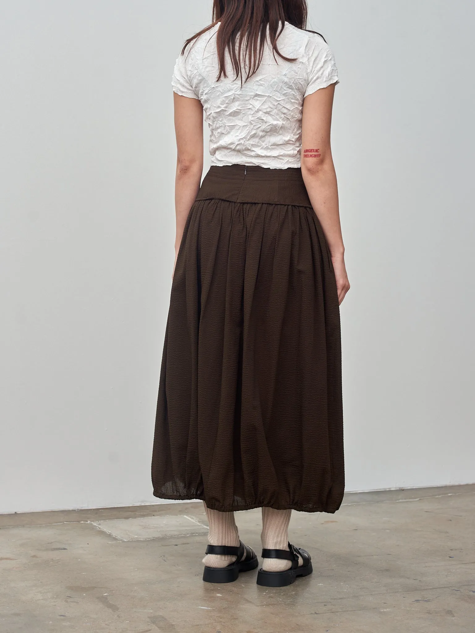 Balloon Skirt - Chocolate sold by Namu Shop product image thumbnail 5
