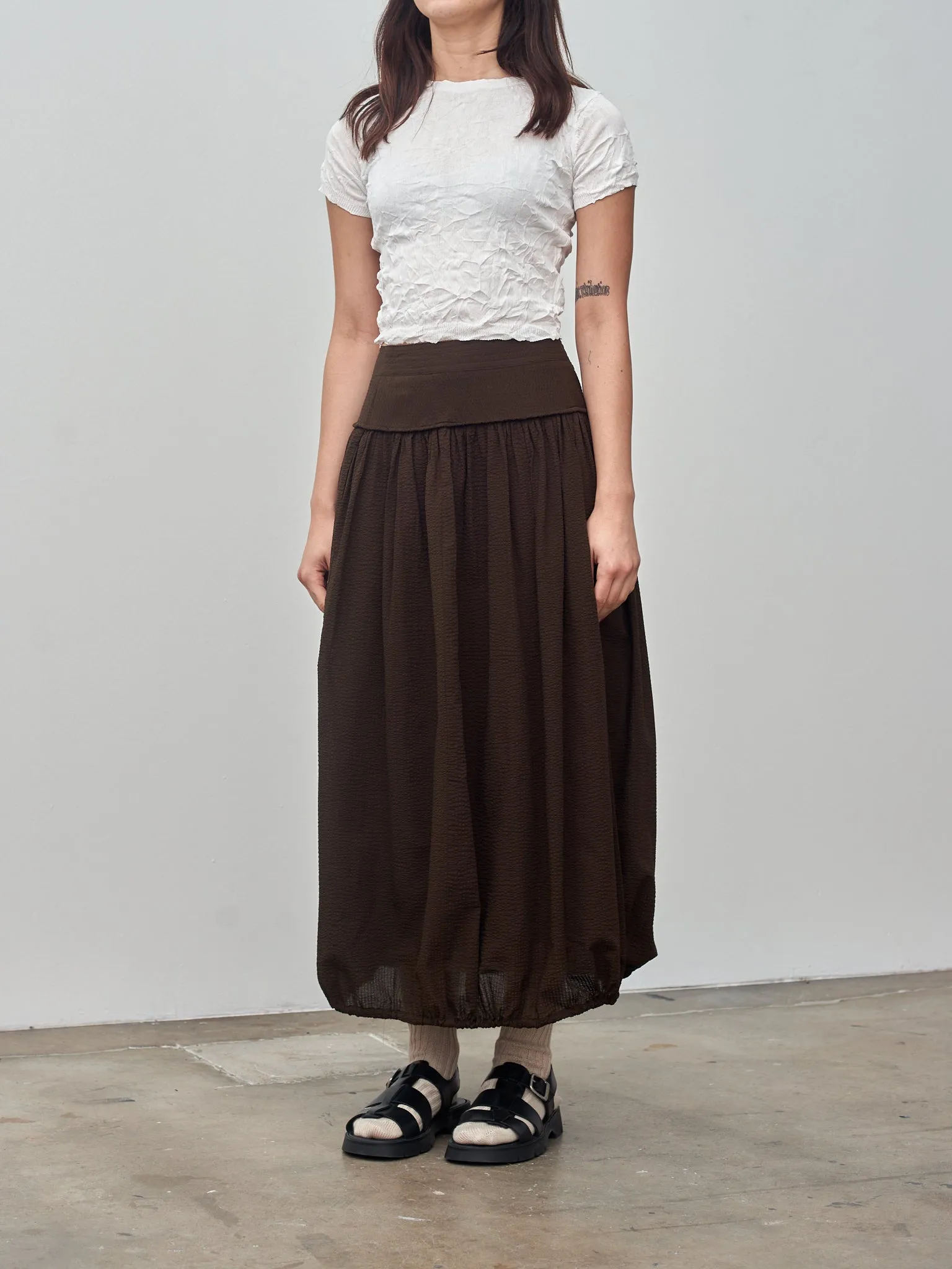 Balloon Skirt - Chocolate sold by Namu Shop product image thumbnail 3