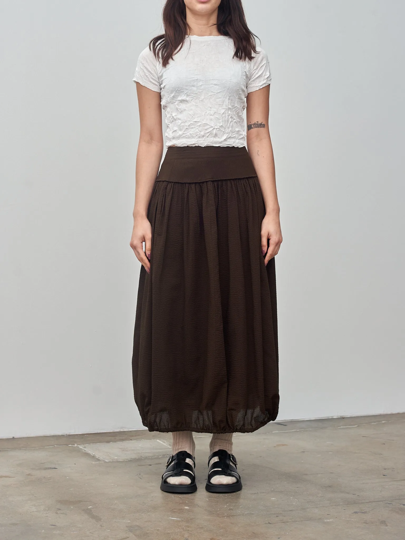 Balloon Skirt - Chocolate sold by Namu Shop product image thumbnail 2