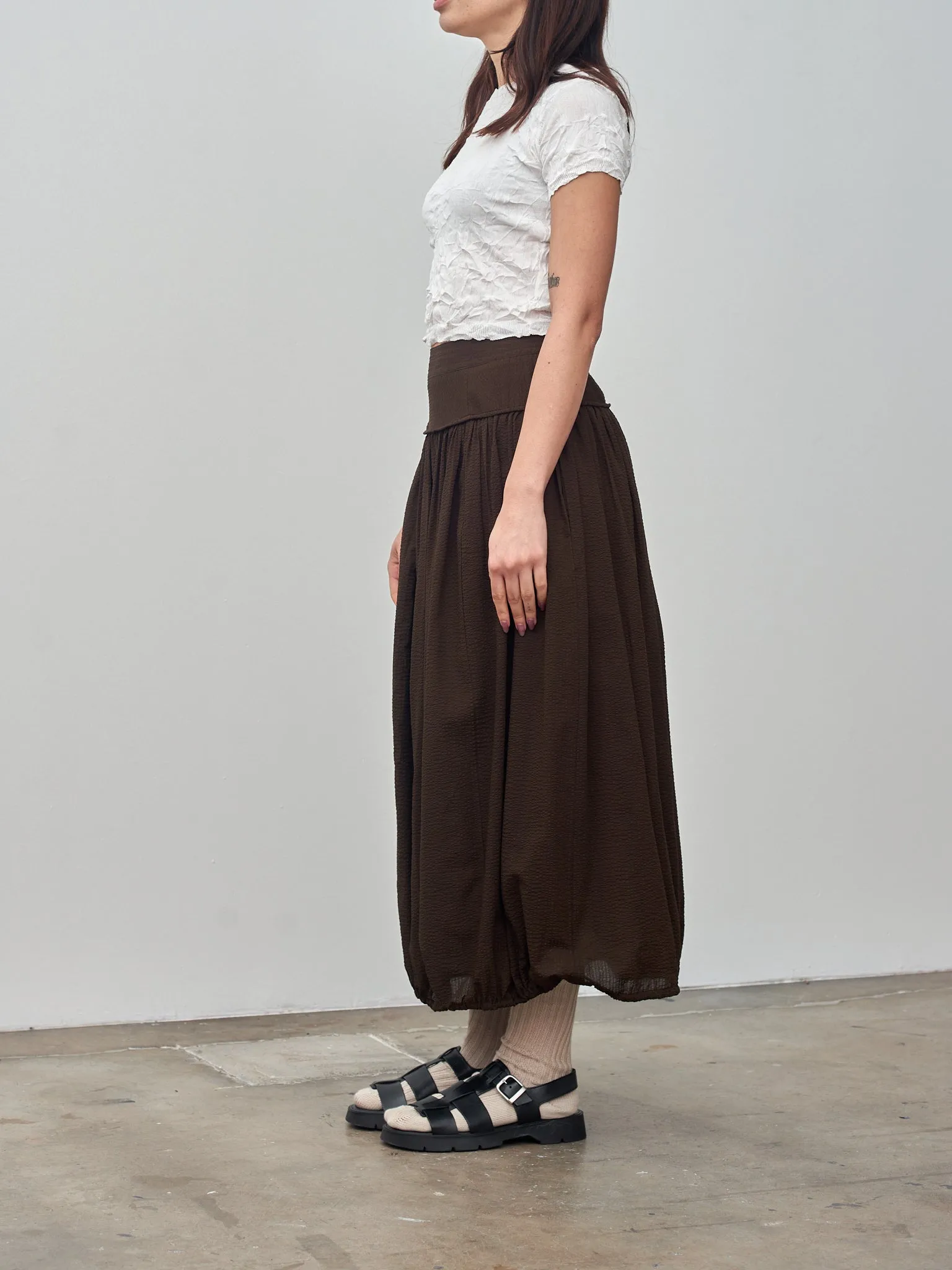 Balloon Skirt - Chocolate sold by Namu Shop product image thumbnail 4