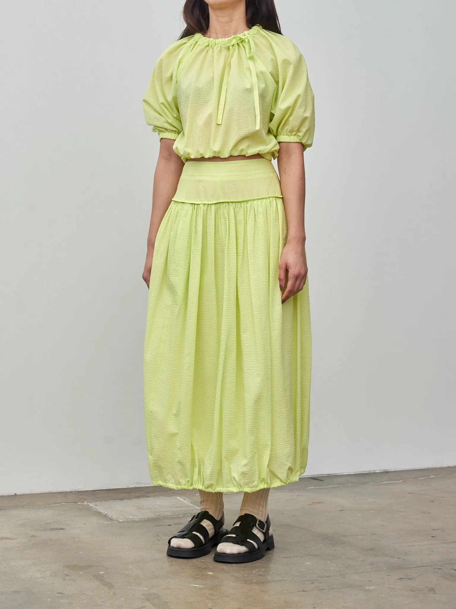 Balloon Skirt - Acid Lime sold by Namu Shop product image thumbnail 4