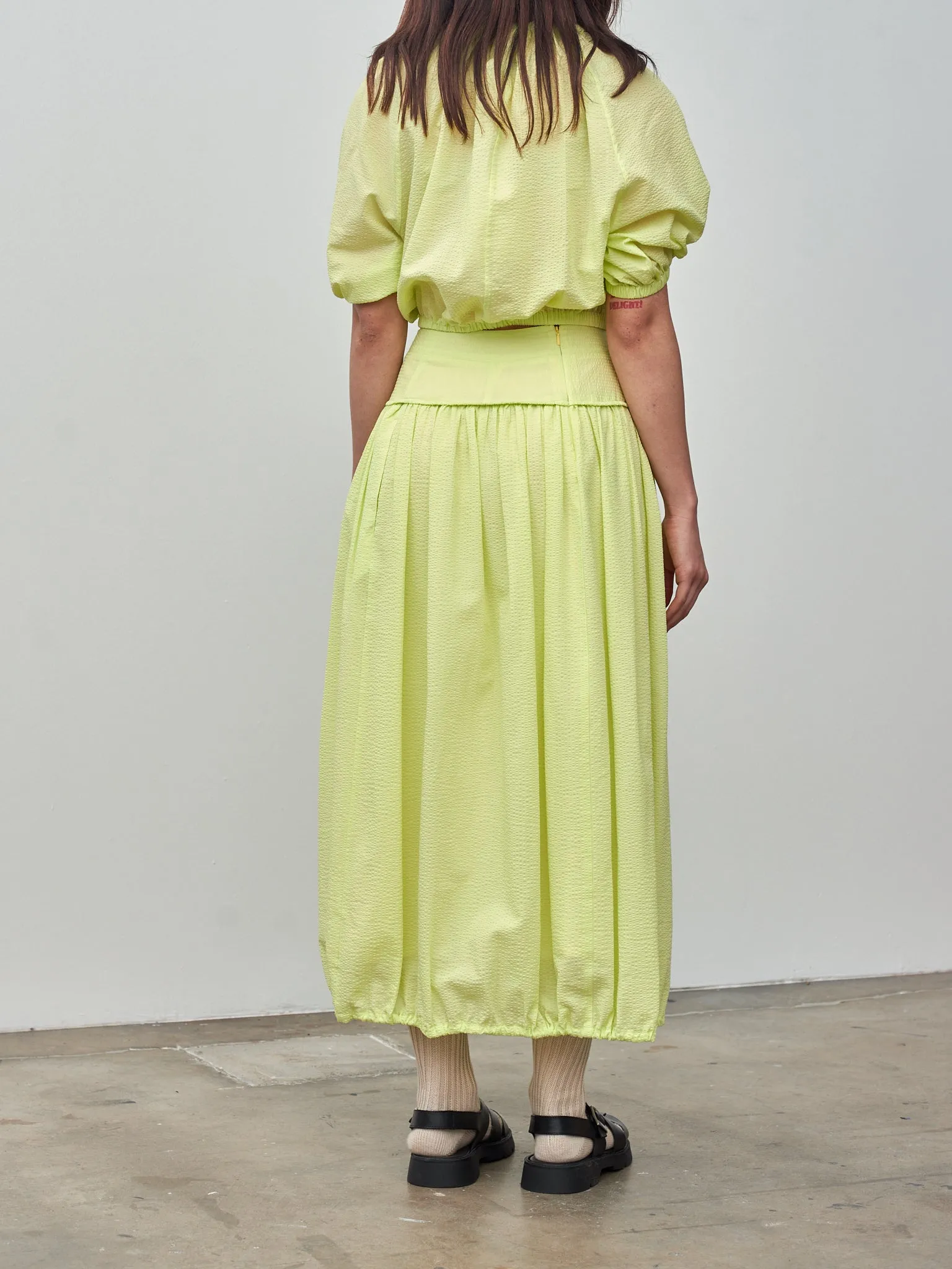 Balloon Blouse - Acid Lime sold by Namu Shop product image thumbnail 4