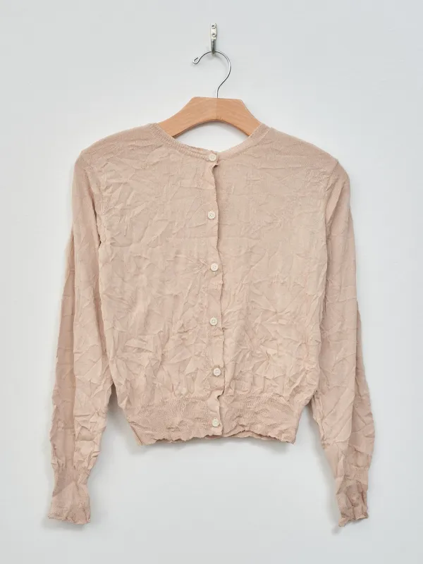Crinkled Knit Cardigan - Sandstone sold by Namu Shop