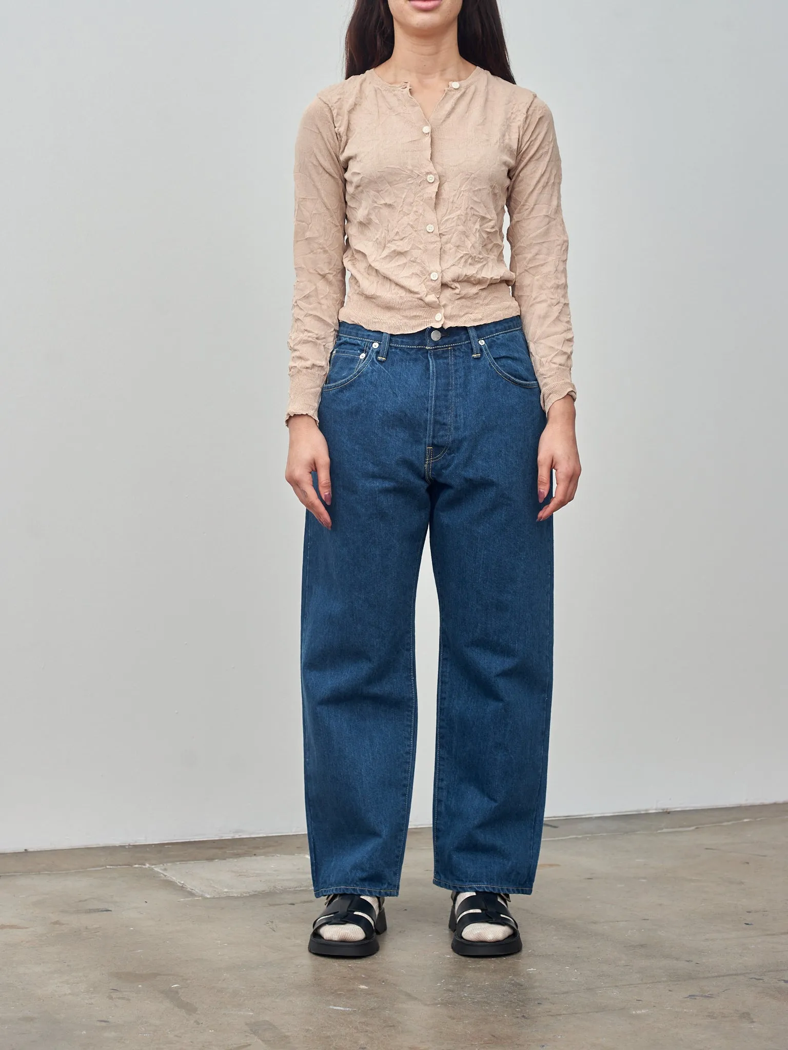 Crinkled Knit Cardigan - Sandstone sold by Namu Shop product image thumbnail 2