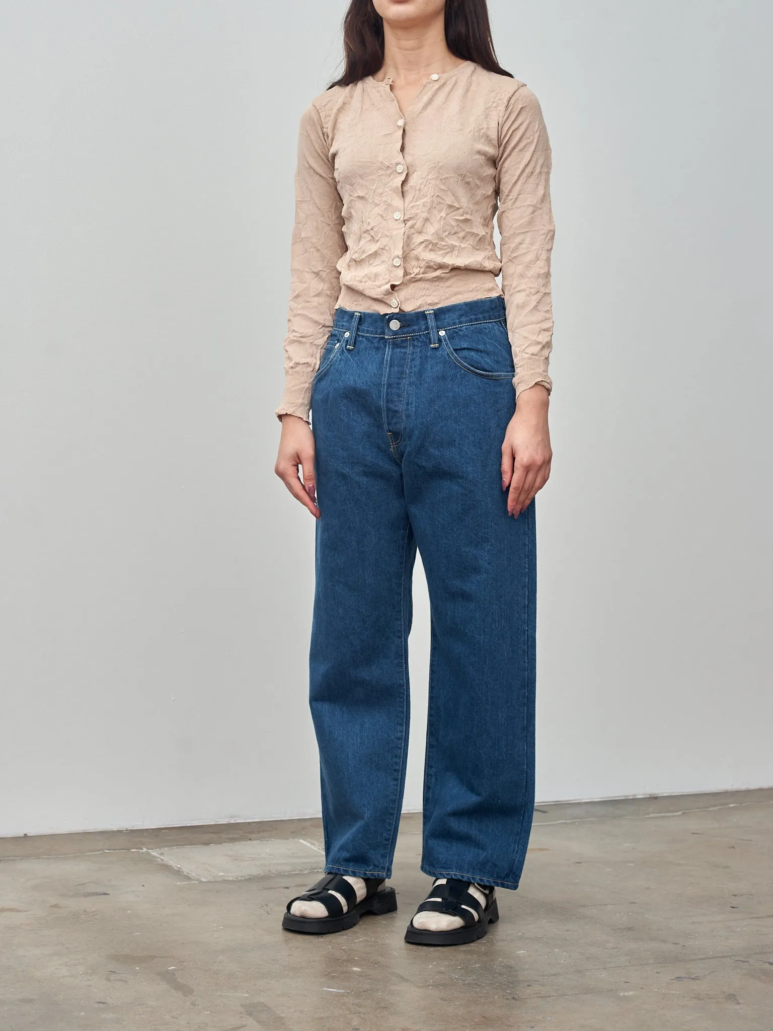 Crinkled Knit Cardigan - Sandstone sold by Namu Shop product image thumbnail 3