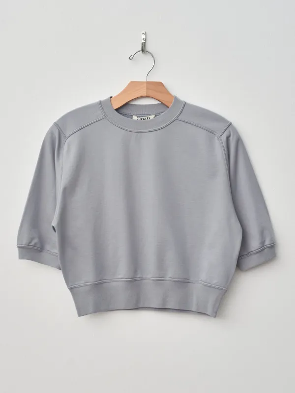 Elastic High Gauge Sweat Half Sleeve Pullover - Blue Gray sold by Namu Shop