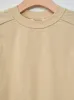 Elastic High Gauge Sweat Half Sleeve Pullover - Light Beige sold by Namu Shop