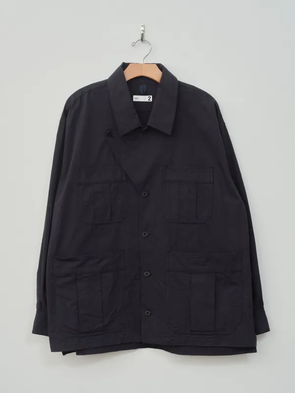 Cotton Slub Military Shirt Jacket - Dark Navy sold by Namu Shop