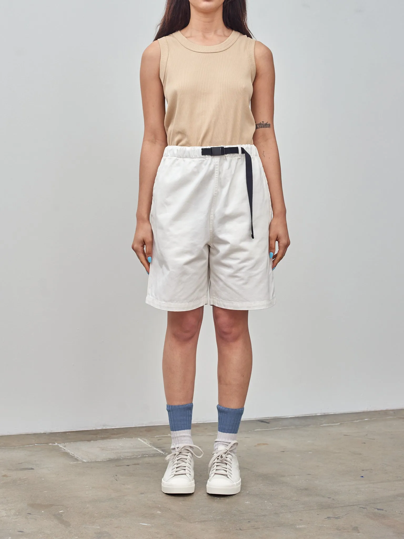 Organic Cotton Chino Shorts - White sold by Namu Shop product image thumbnail 2