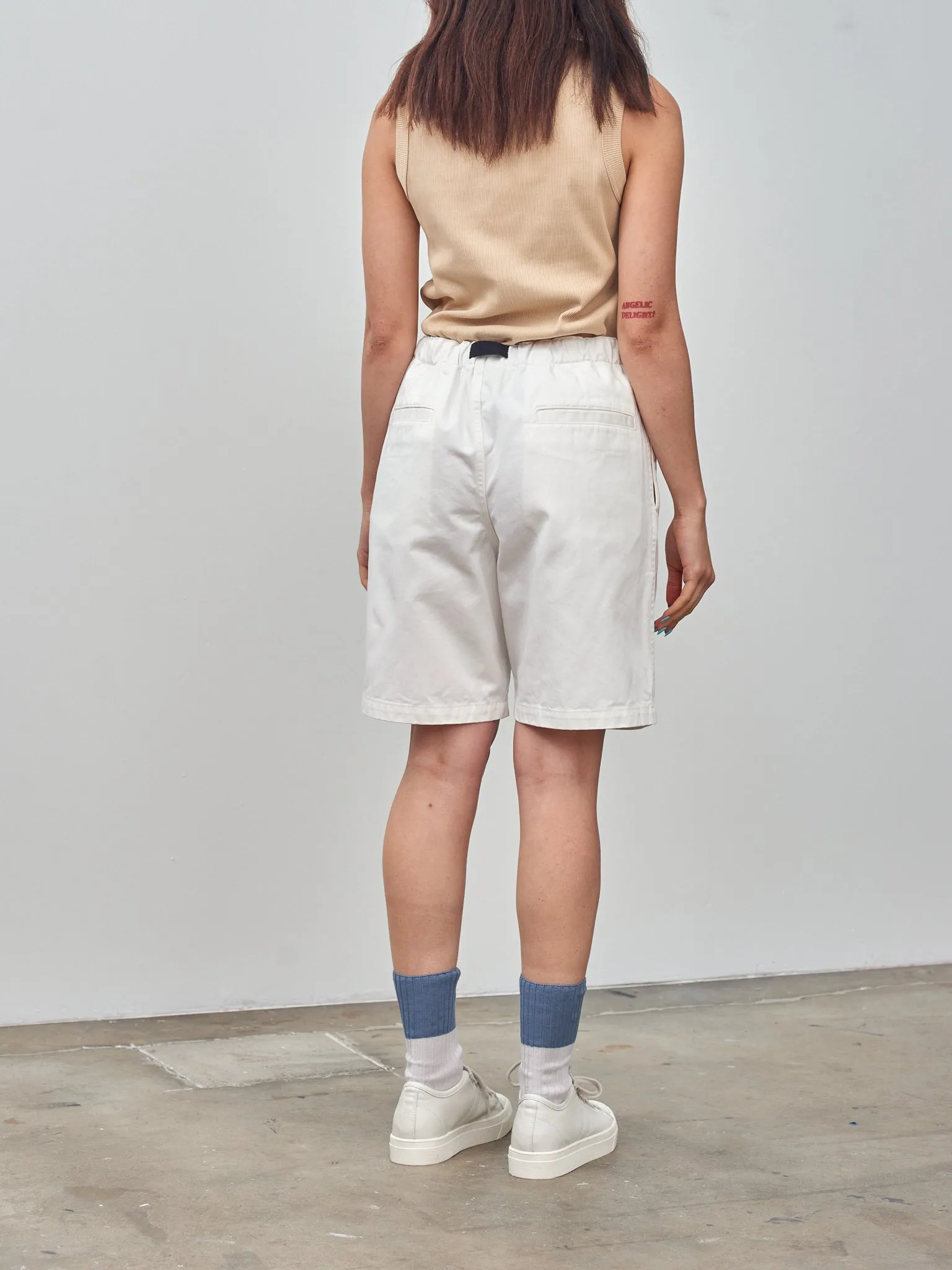 Organic Cotton Chino Shorts - White sold by Namu Shop product image thumbnail 3