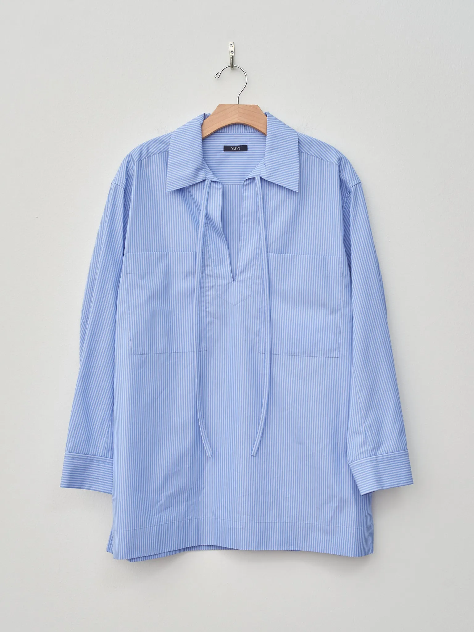Cotton Typewriter P/O Tunic Shirt - Stripe sold by Namu Shop