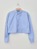 Cotton Typewriter Short Shirt - Stripe sold by Namu Shop