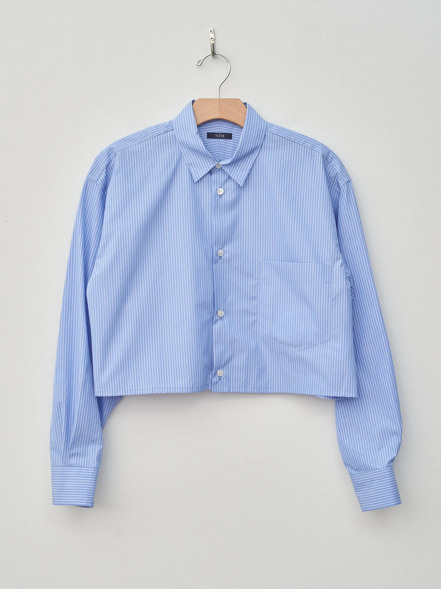 Cotton Typewriter Short Shirt - Stripe sold by Namu Shop