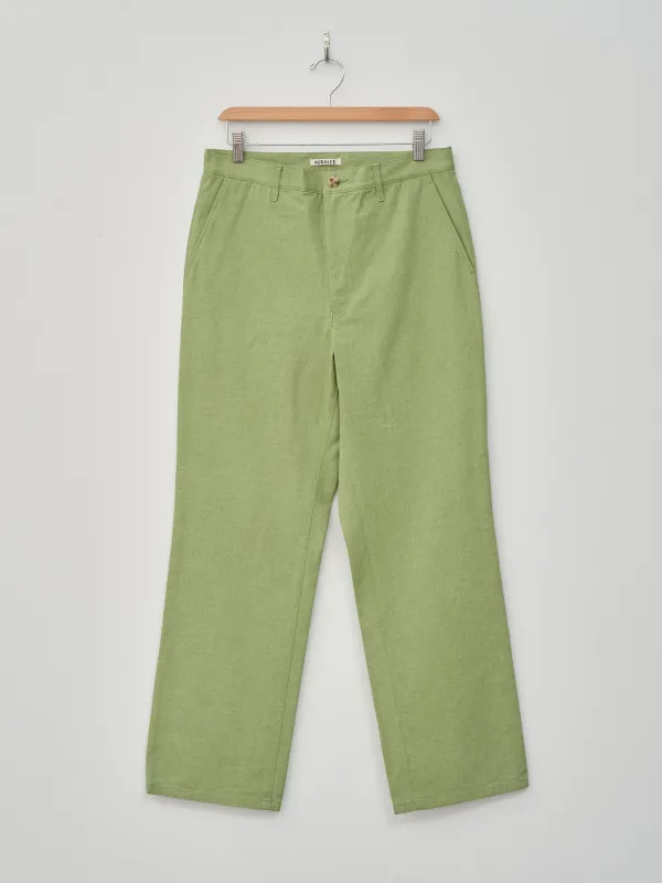Washed Hard Twist Canvas Pants - Green sold by Namu Shop