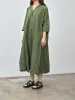 Tailored Collar Dress TC - Green Lawn sold by Namu Shop