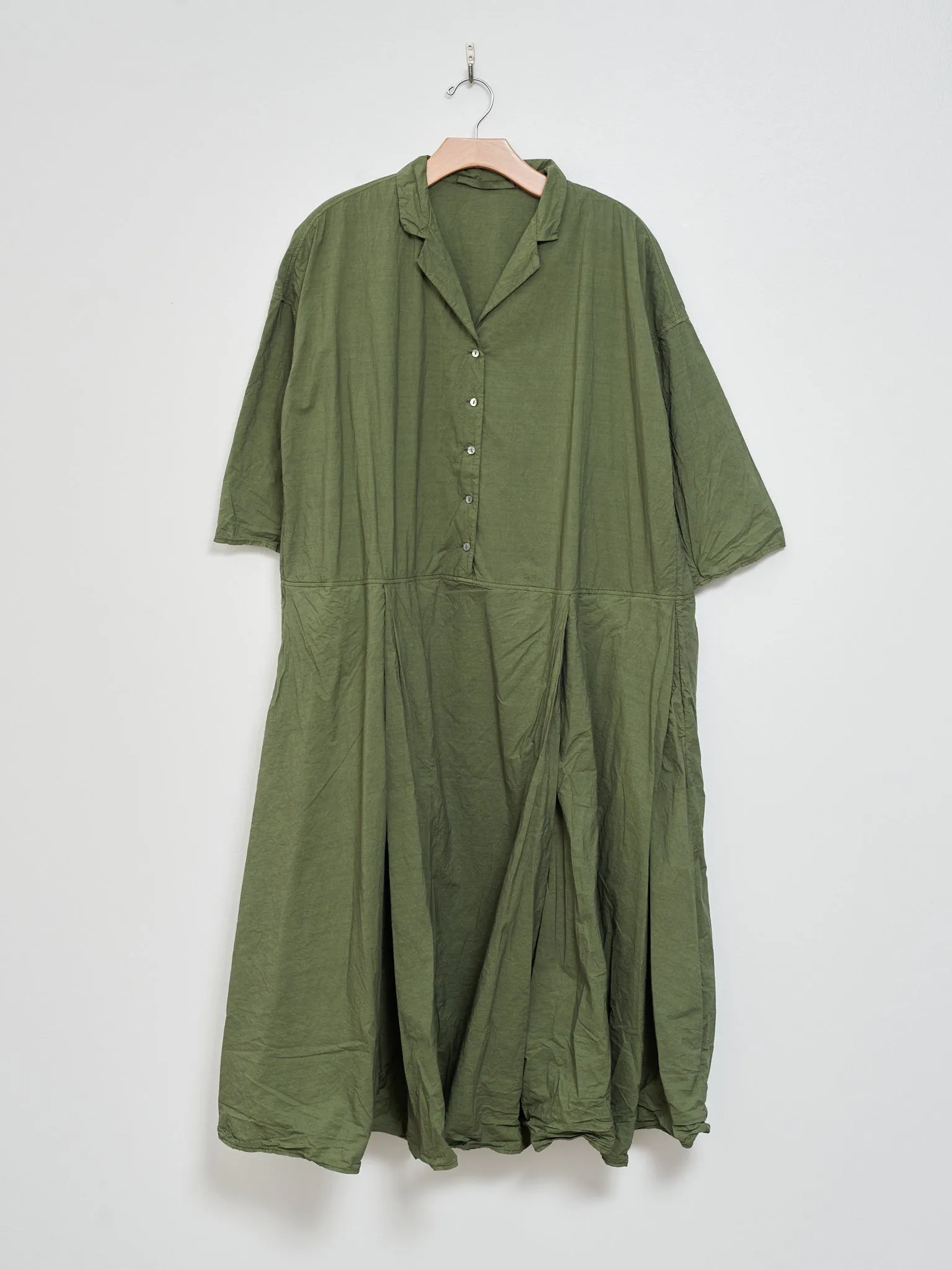 Tailored Collar Dress TC - Green Lawn sold by Namu Shop