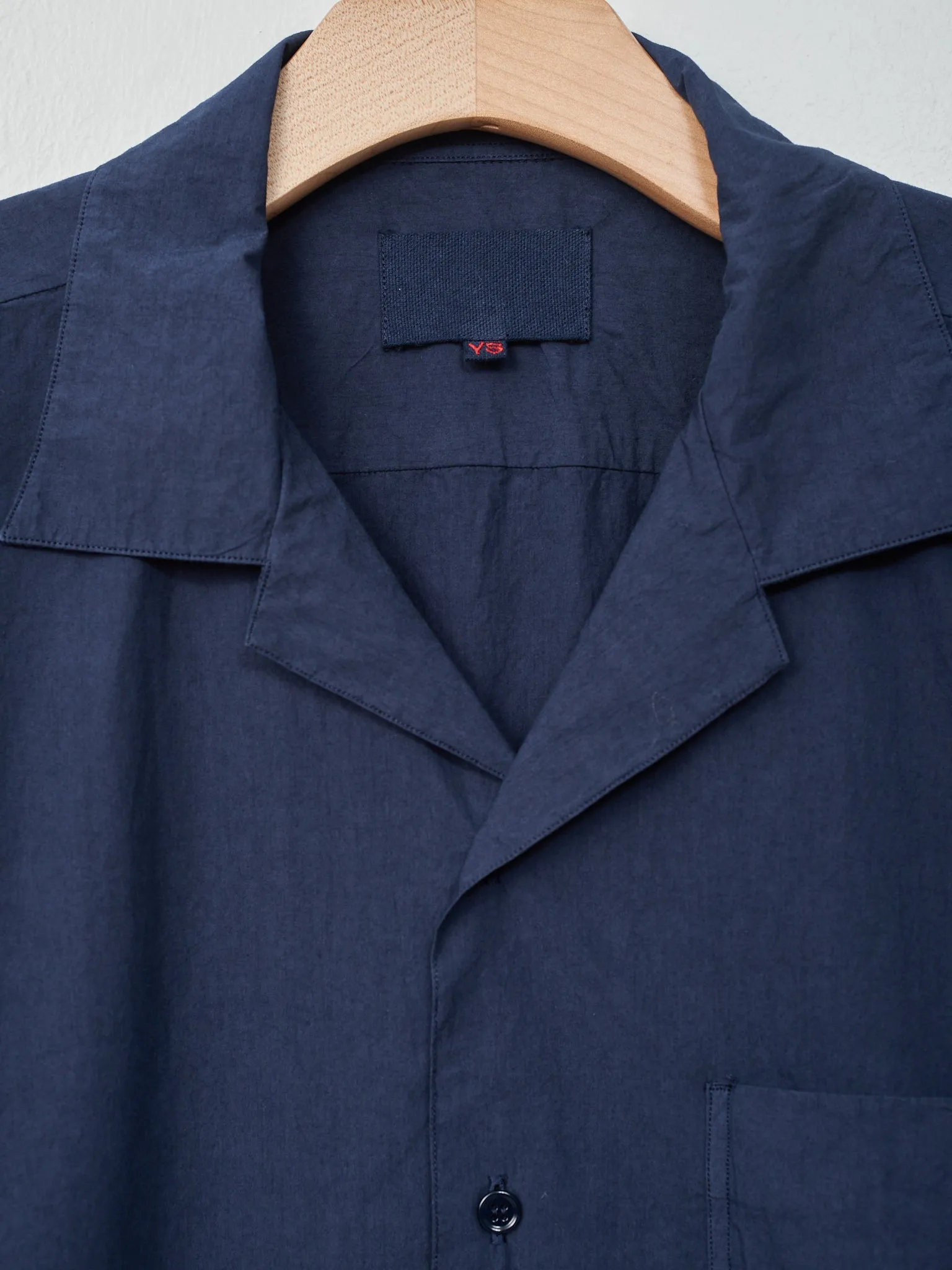 Open Collar Shirt - Navy sold by Namu Shop product image thumbnail 5