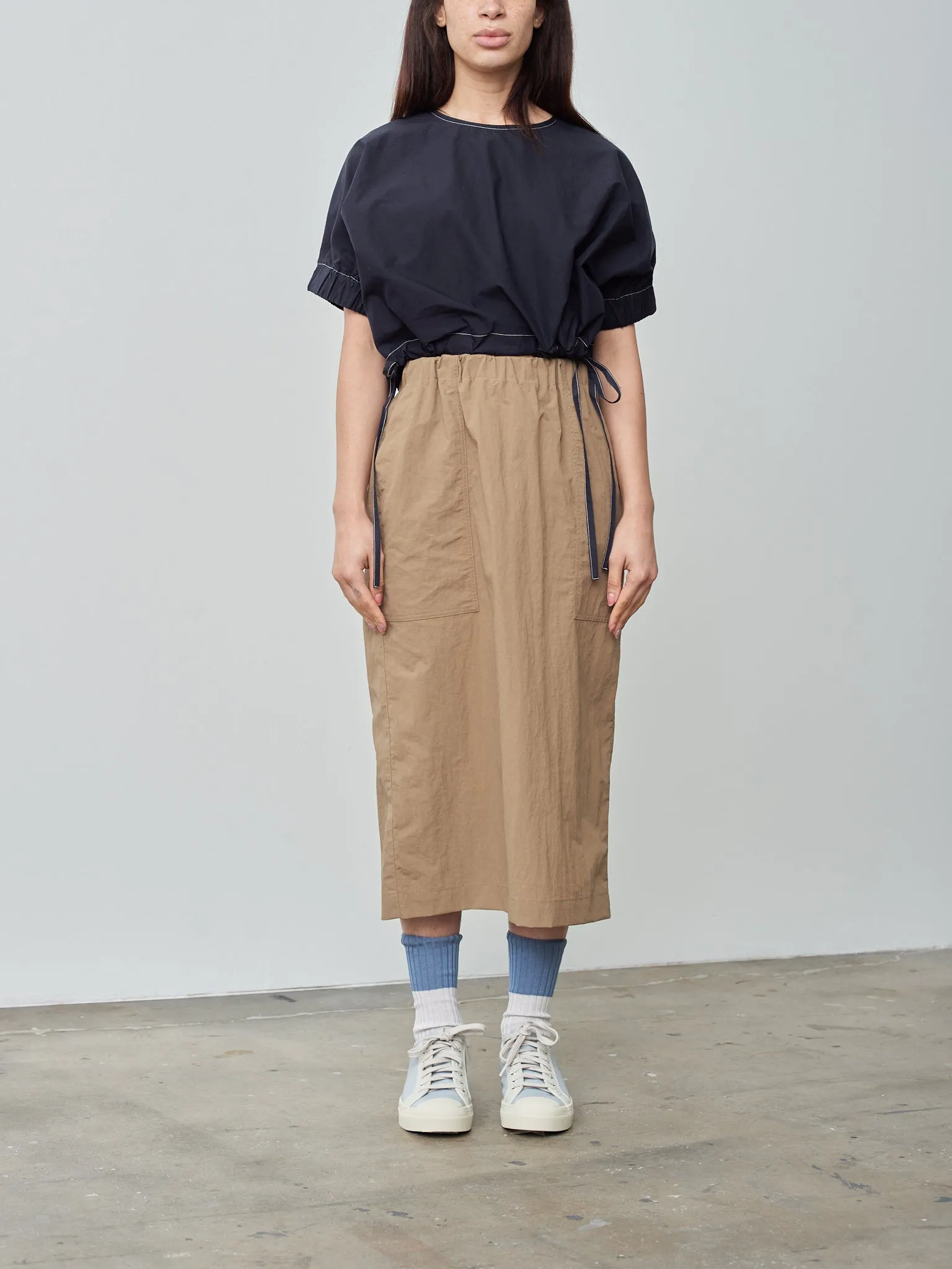 LEMON Top - Navy White Contrast Stitch sold by Namu Shop product image thumbnail 2