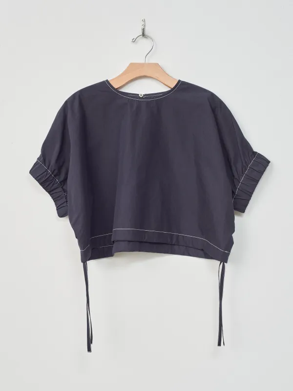 LEMON Top - Navy White Contrast Stitch sold by Namu Shop