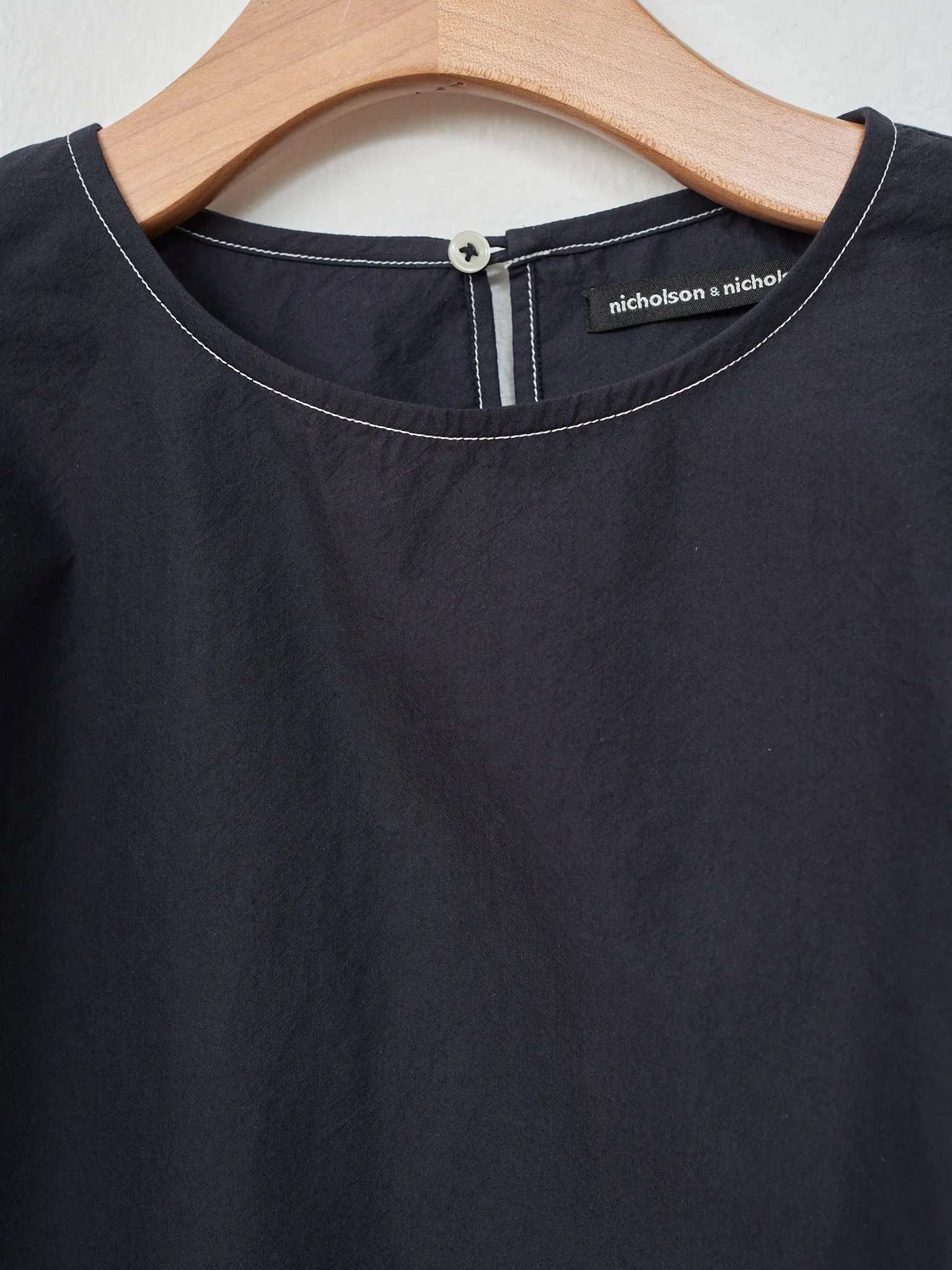 LEMON Top - Navy White Contrast Stitch sold by Namu Shop product image thumbnail 5