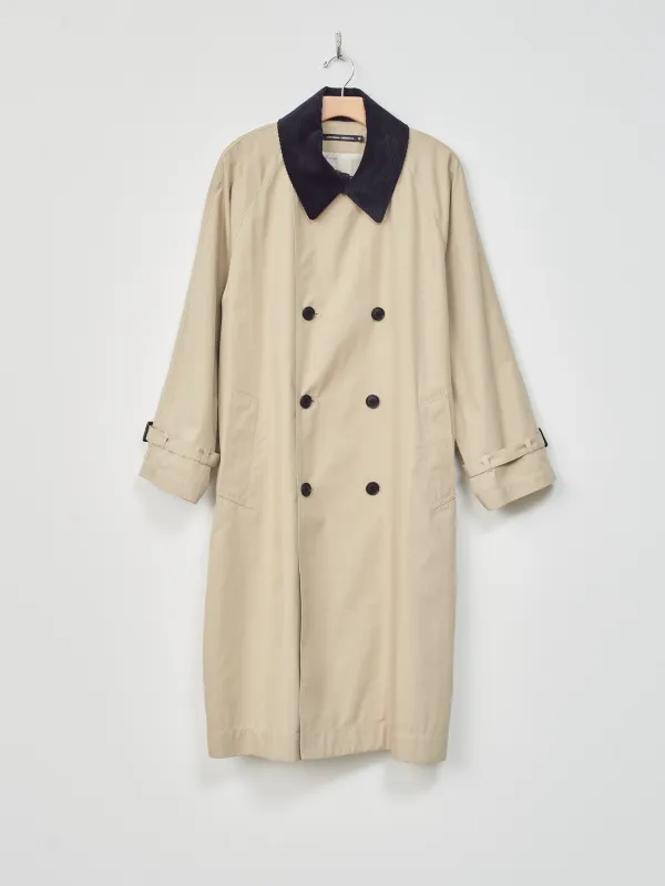 GENTLE Coat - Beige/Navy sold by Namu Shop