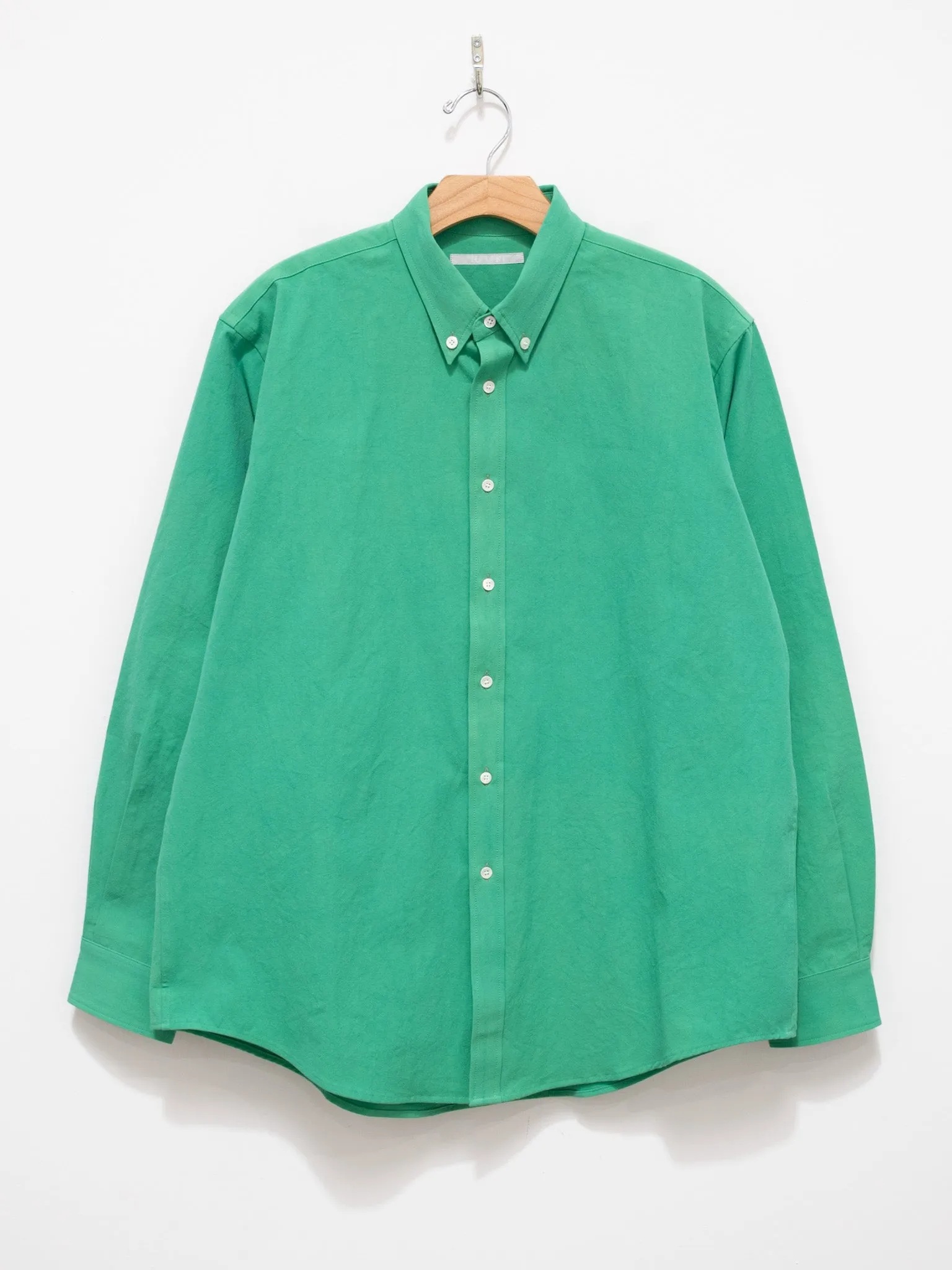Relaxed Button Down Shirt - Green sold by Namu Shop product image thumbnail 4