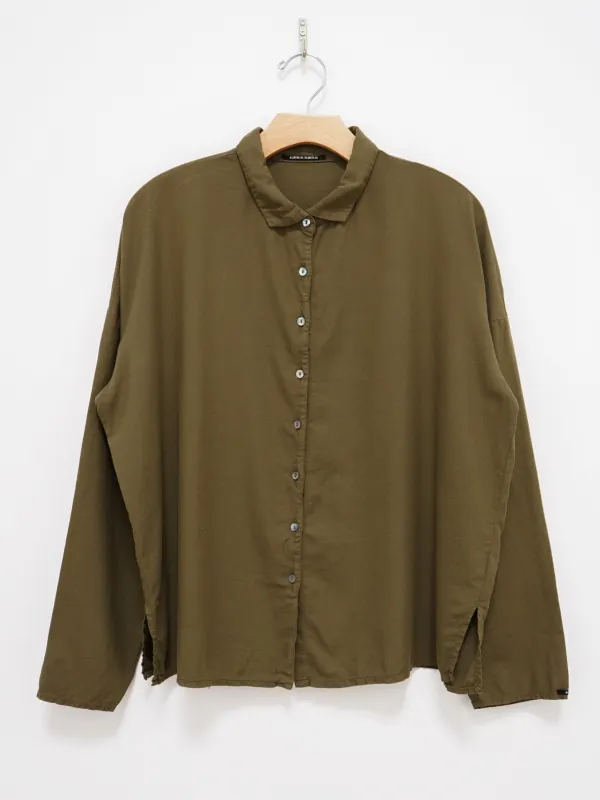 Short Collar Shirt TVC - Olive sold by Namu Shop
