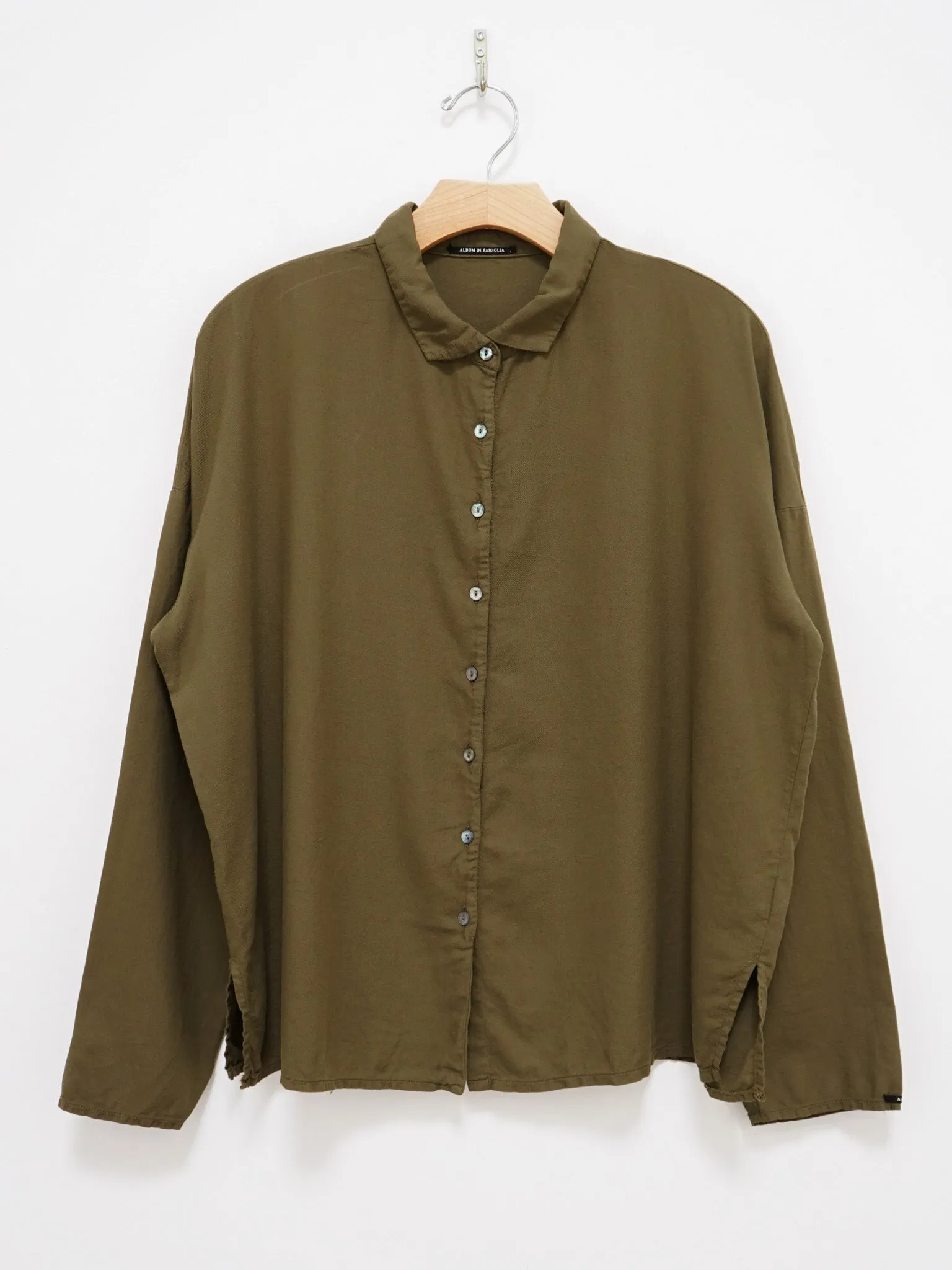 Short Collar Shirt TVC - Olive sold by Namu Shop