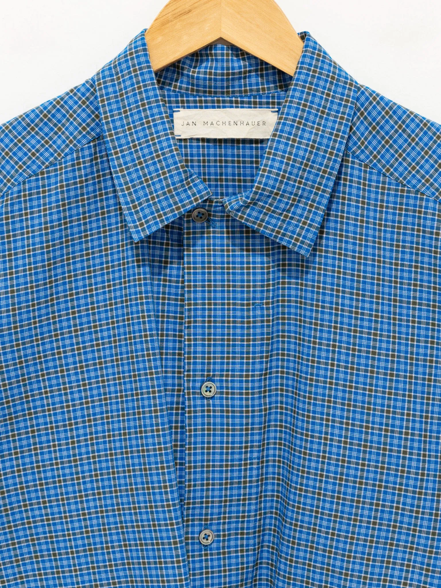Zane Shirt - Brown/Blue Lunghi Check sold by Namu Shop product image thumbnail 4