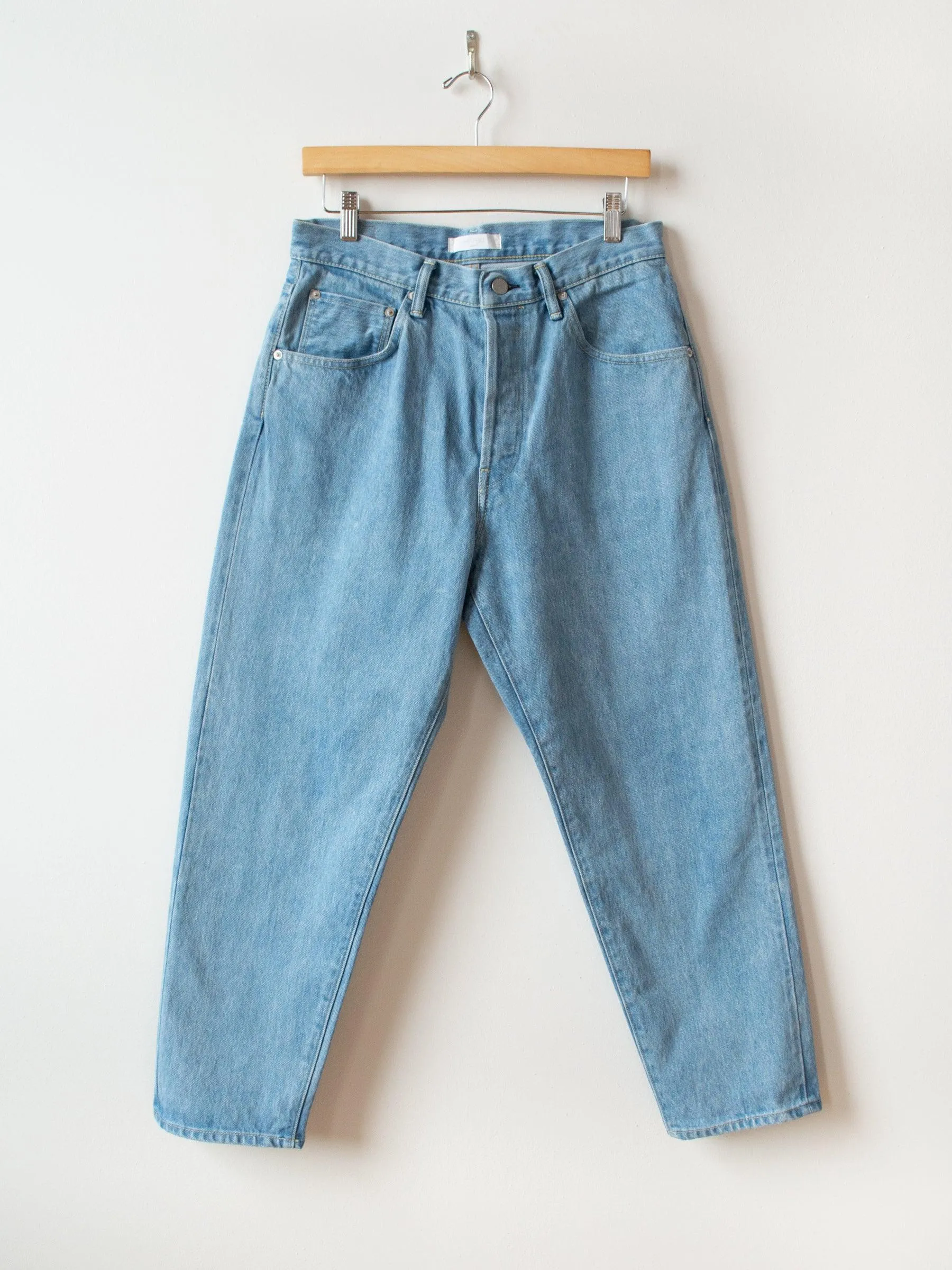 Loose Tapered Denim - Ice Blue sold by Namu Shop