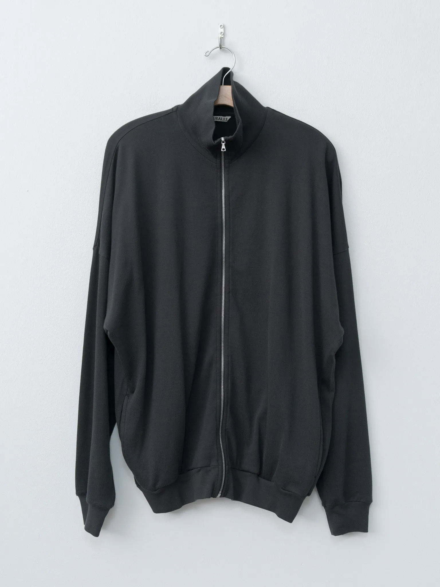 Super High Gauge Sweat Zip Cardigan - Black sold by Namu Shop