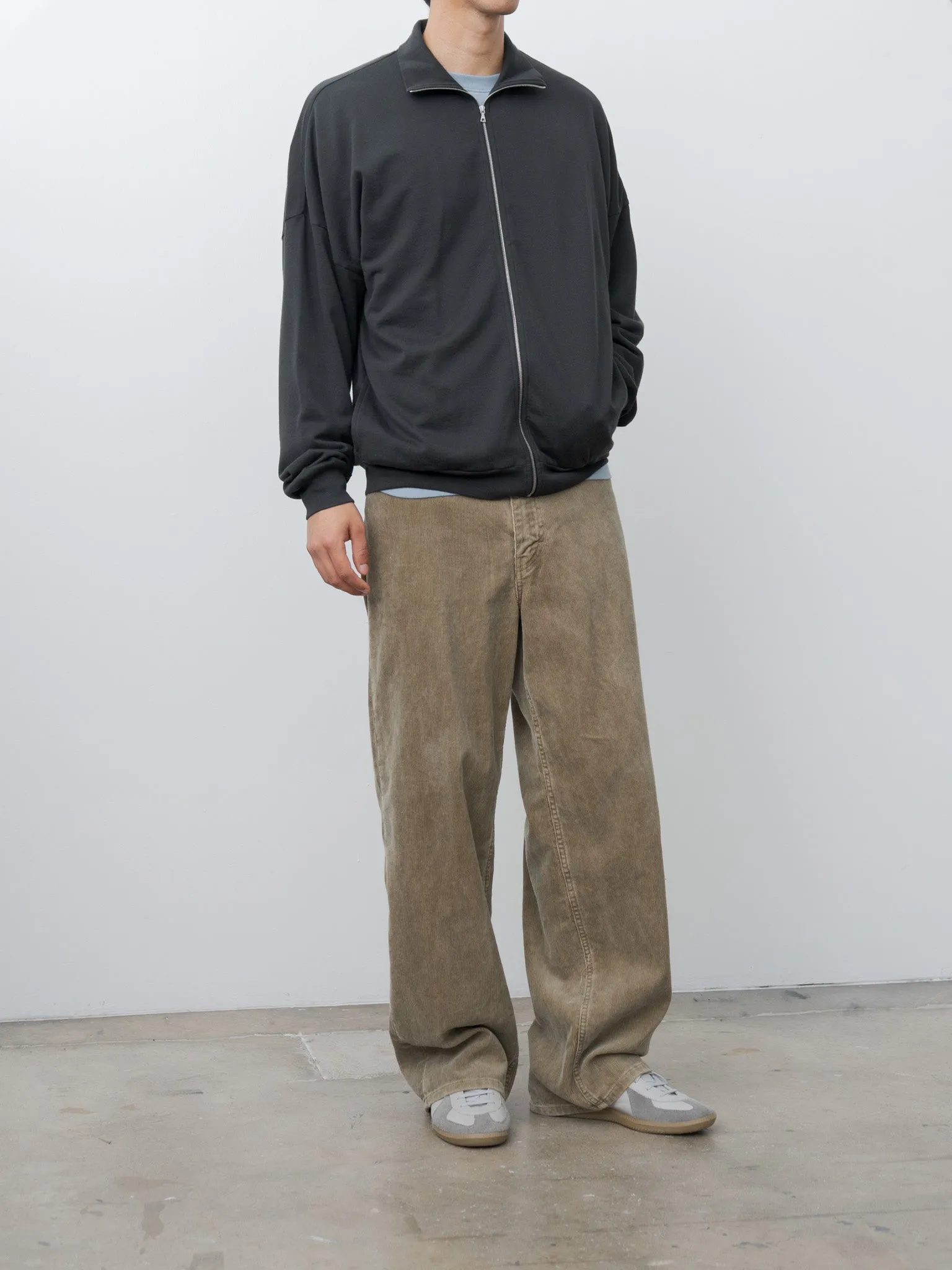 Super High Gauge Sweat Zip Cardigan - Black sold by Namu Shop product image thumbnail 2