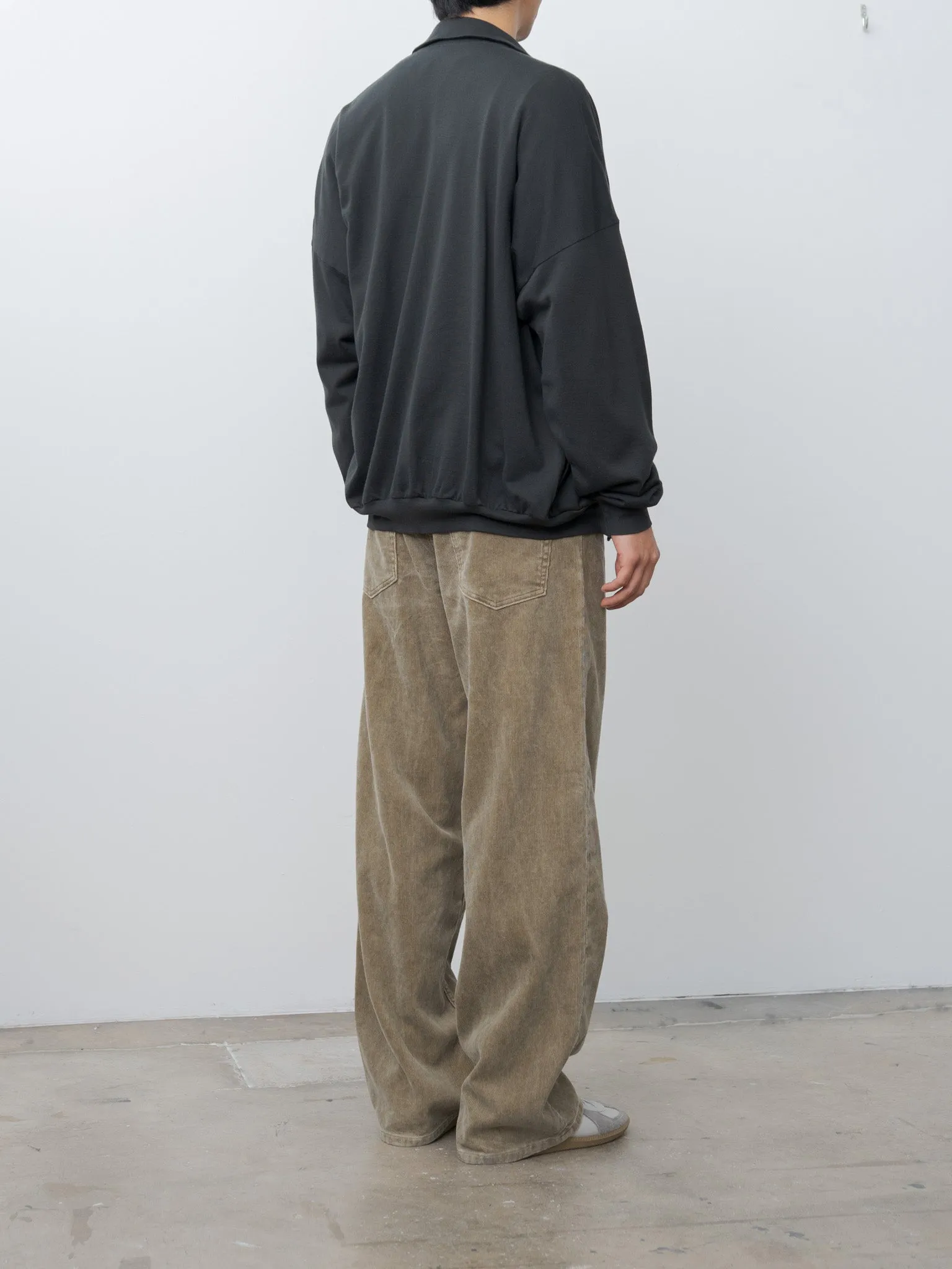 Super High Gauge Sweat Zip Cardigan - Black sold by Namu Shop product image thumbnail 4