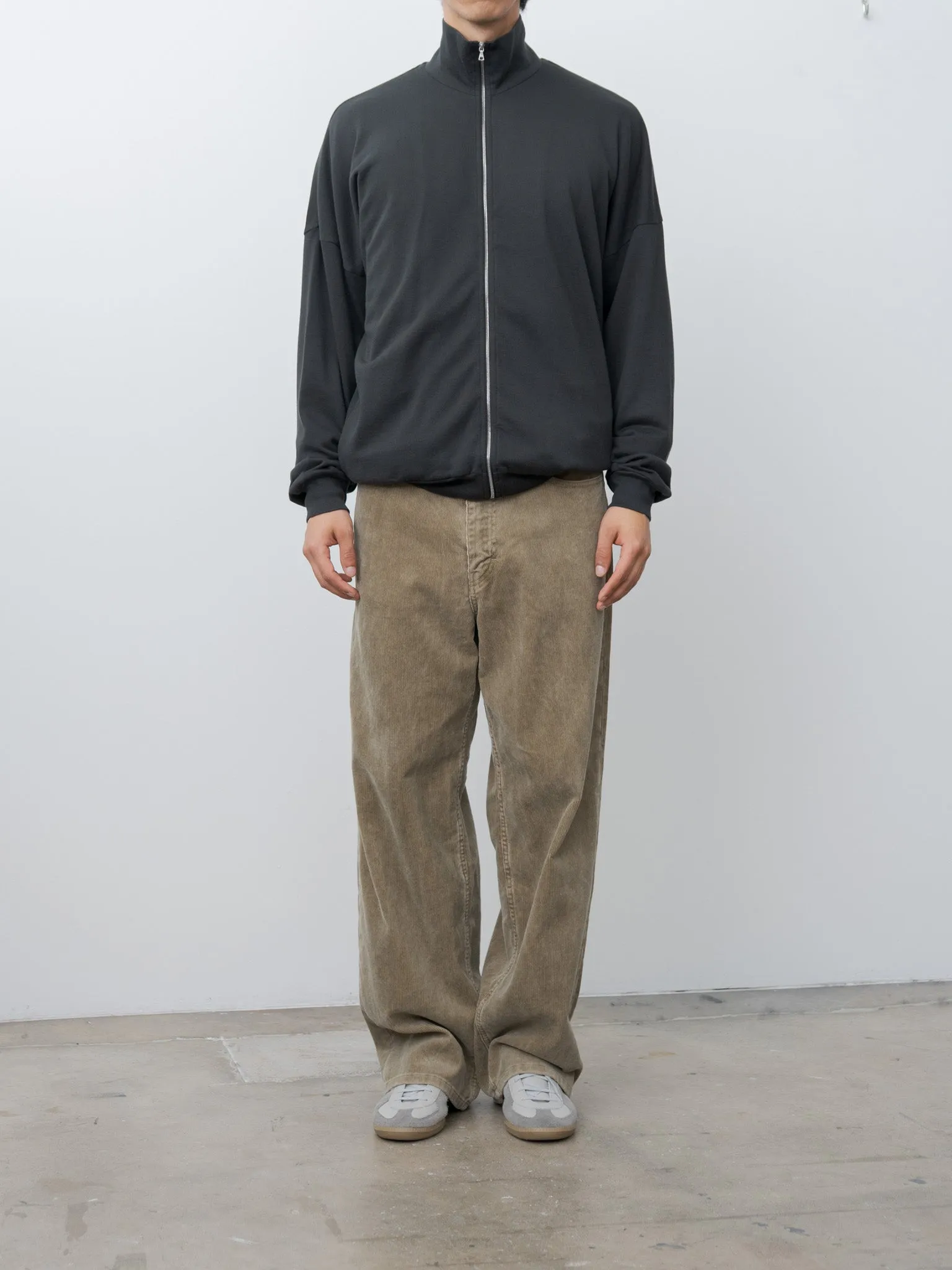 Super High Gauge Sweat Zip Cardigan - Black sold by Namu Shop product image thumbnail 3