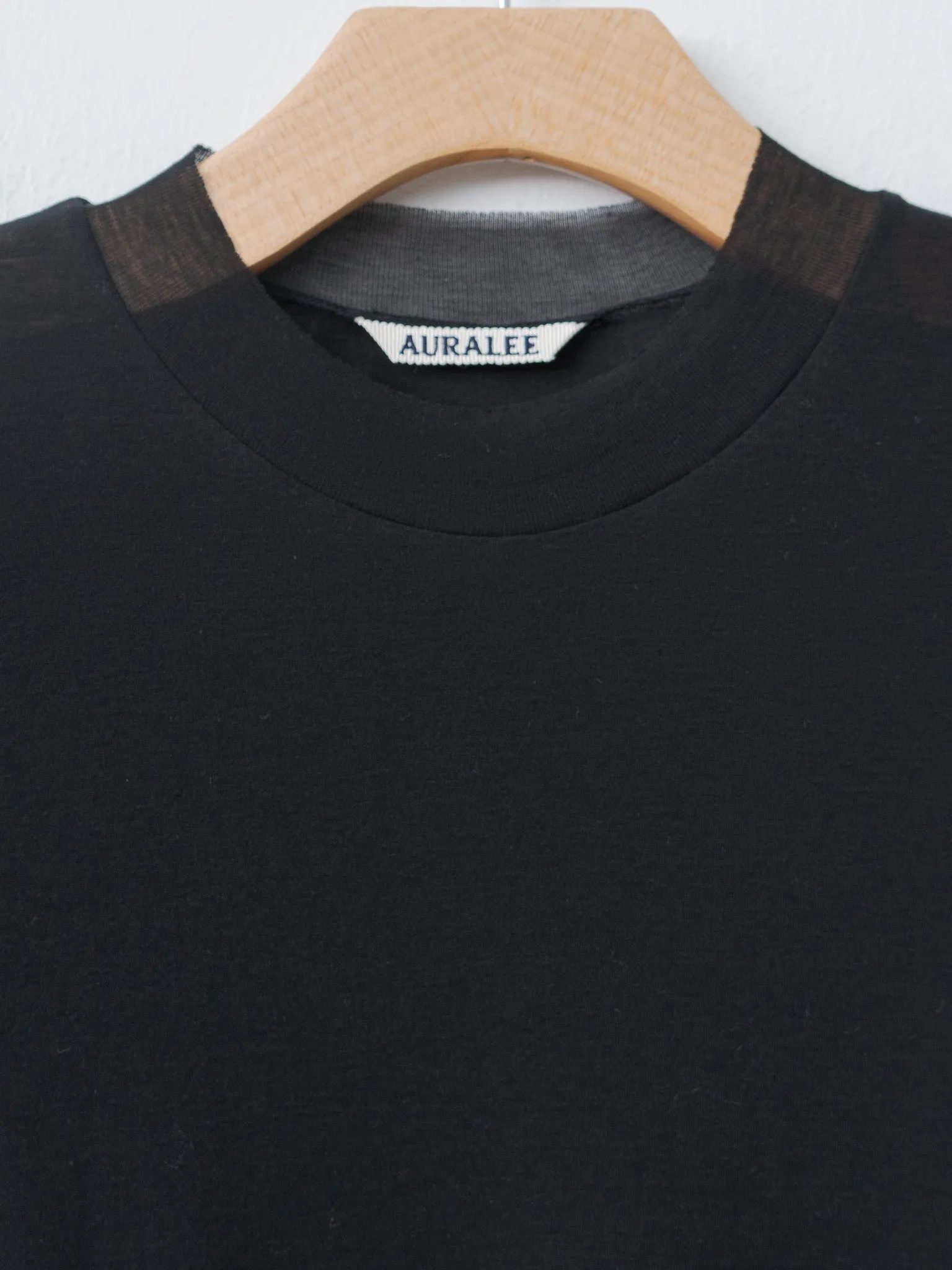 Super High Gauge Sheer Rib Tee - Black sold by Namu Shop product image thumbnail 5