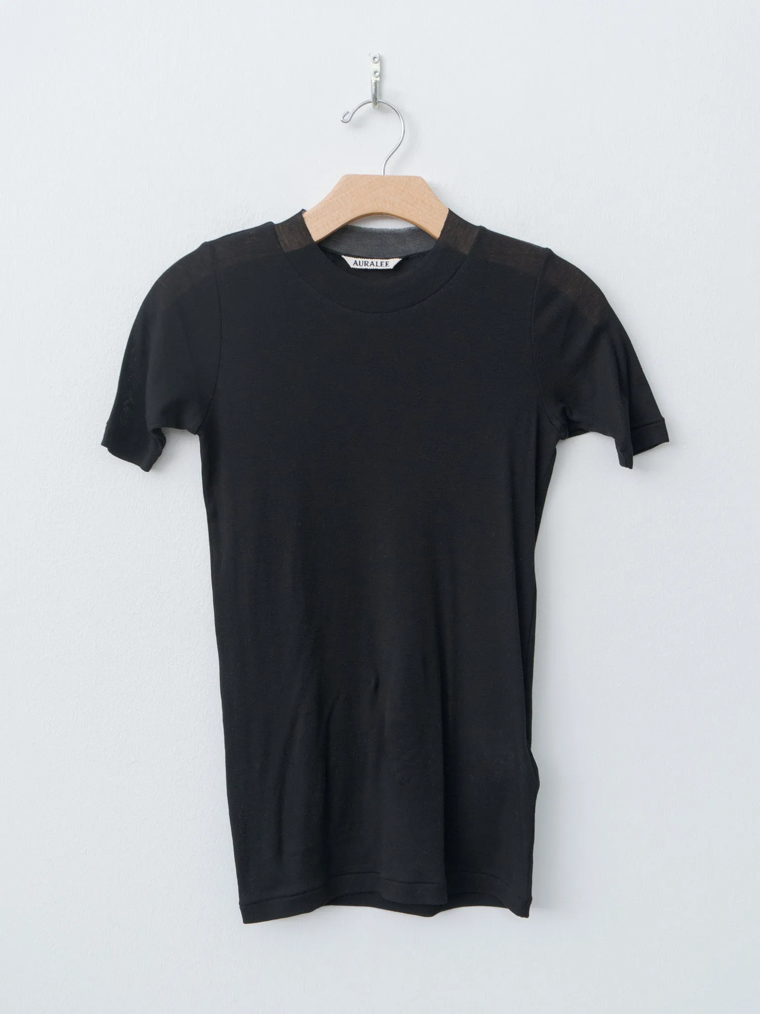 Super High Gauge Sheer Rib Tee - Black sold by Namu Shop