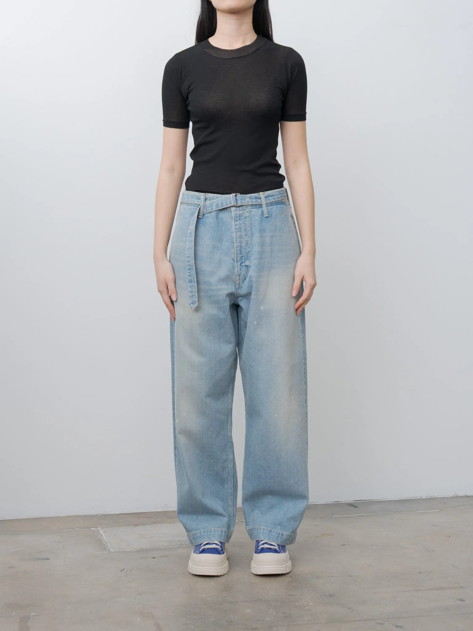 Super High Gauge Sheer Rib Tee - Black sold by Namu Shop product image thumbnail 2