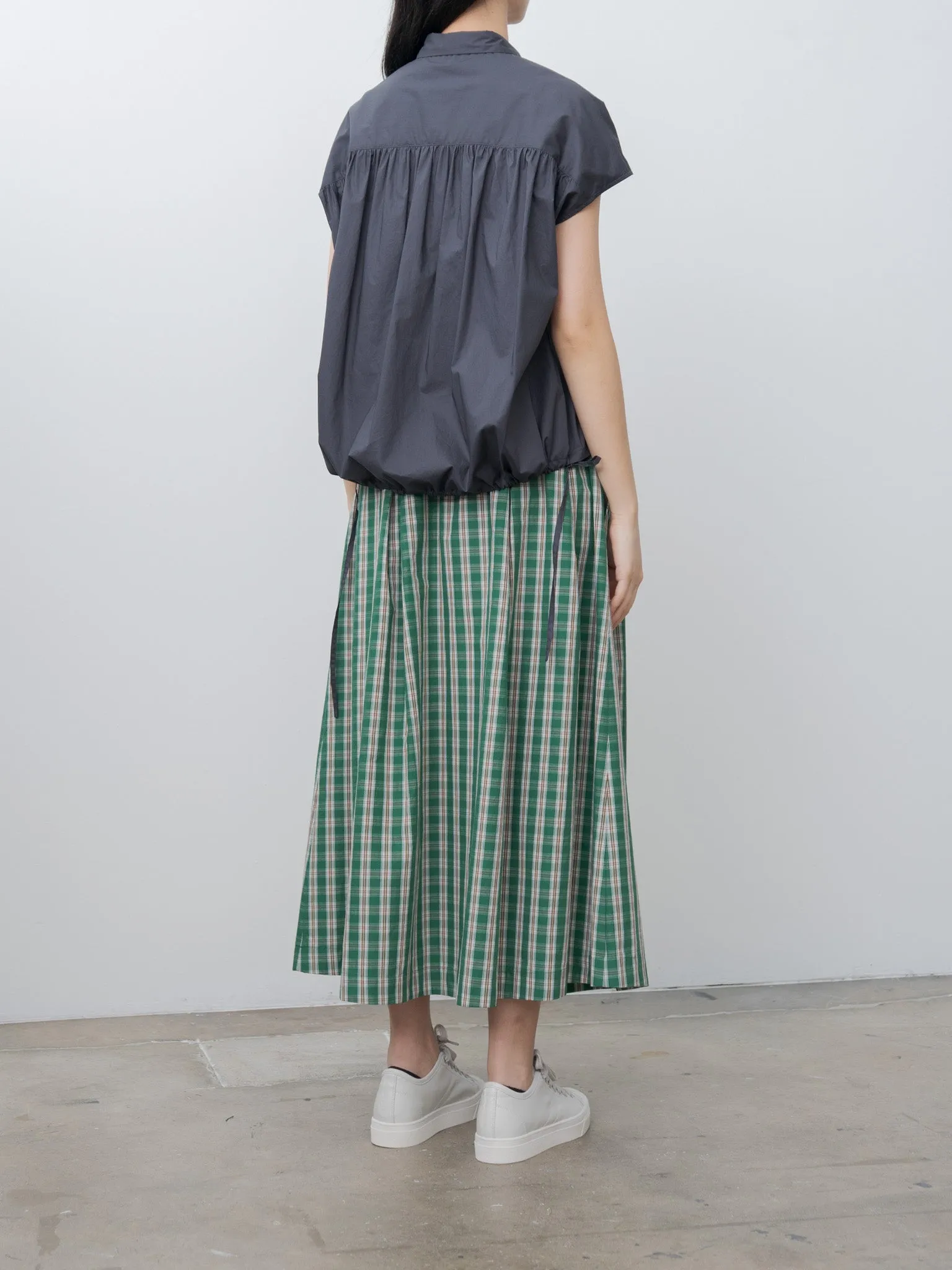 LOLA-W Skirt - Green Check sold by Namu Shop product image thumbnail 4