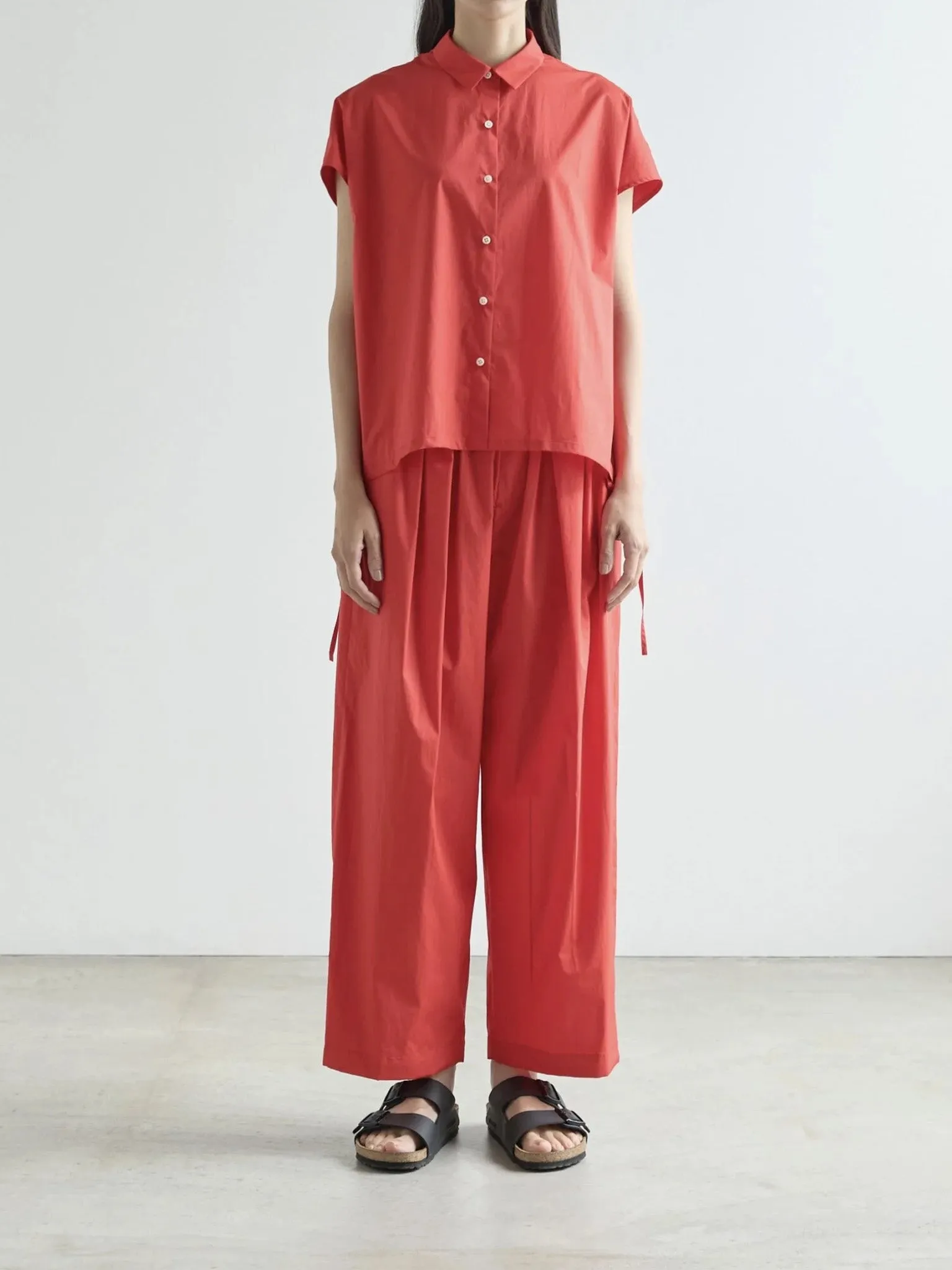 HAKAMA-POPLIN Trousers - Red sold by Namu Shop product image thumbnail 2