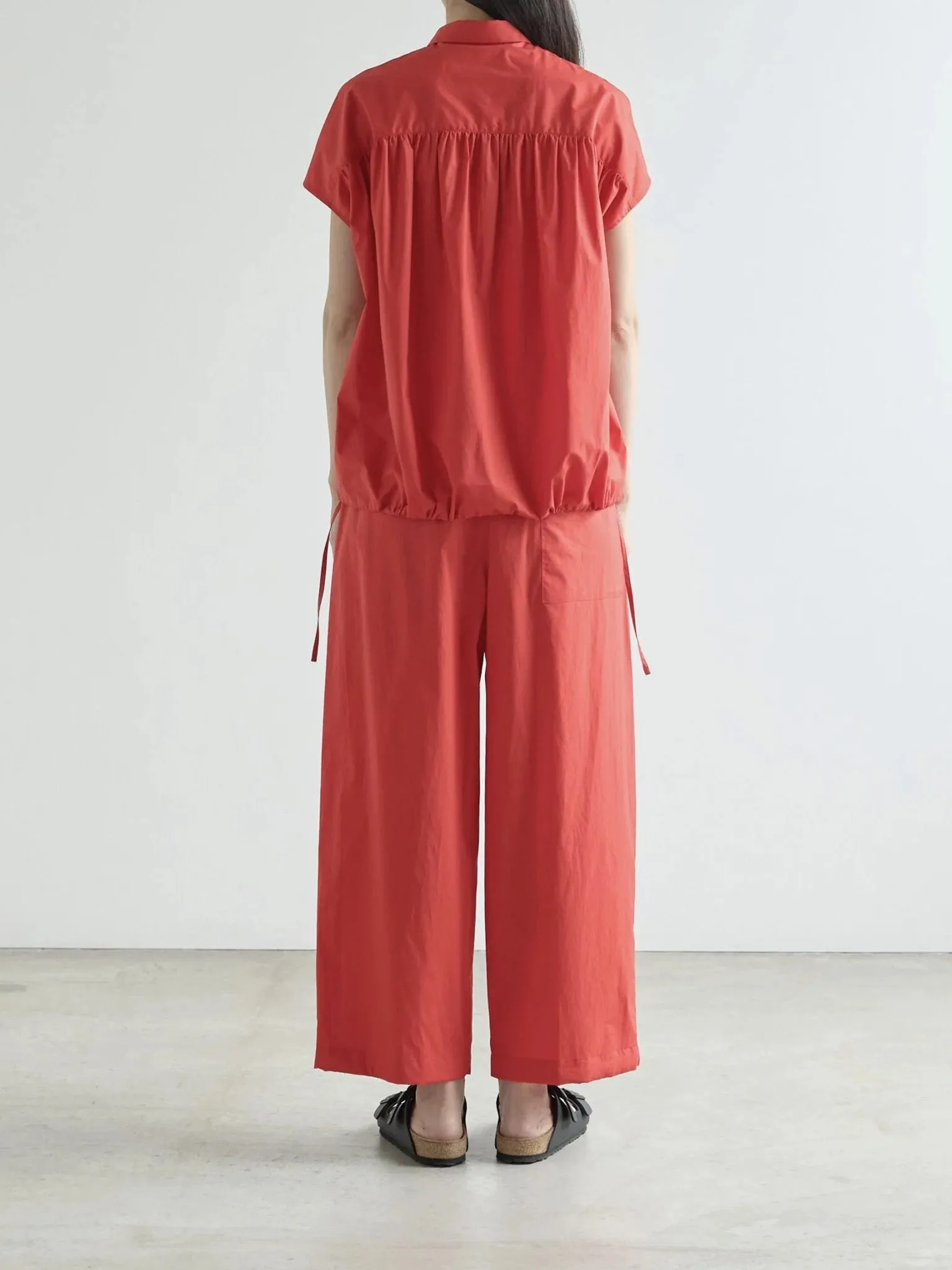 HAKAMA-POPLIN Trousers - Red sold by Namu Shop product image thumbnail 4