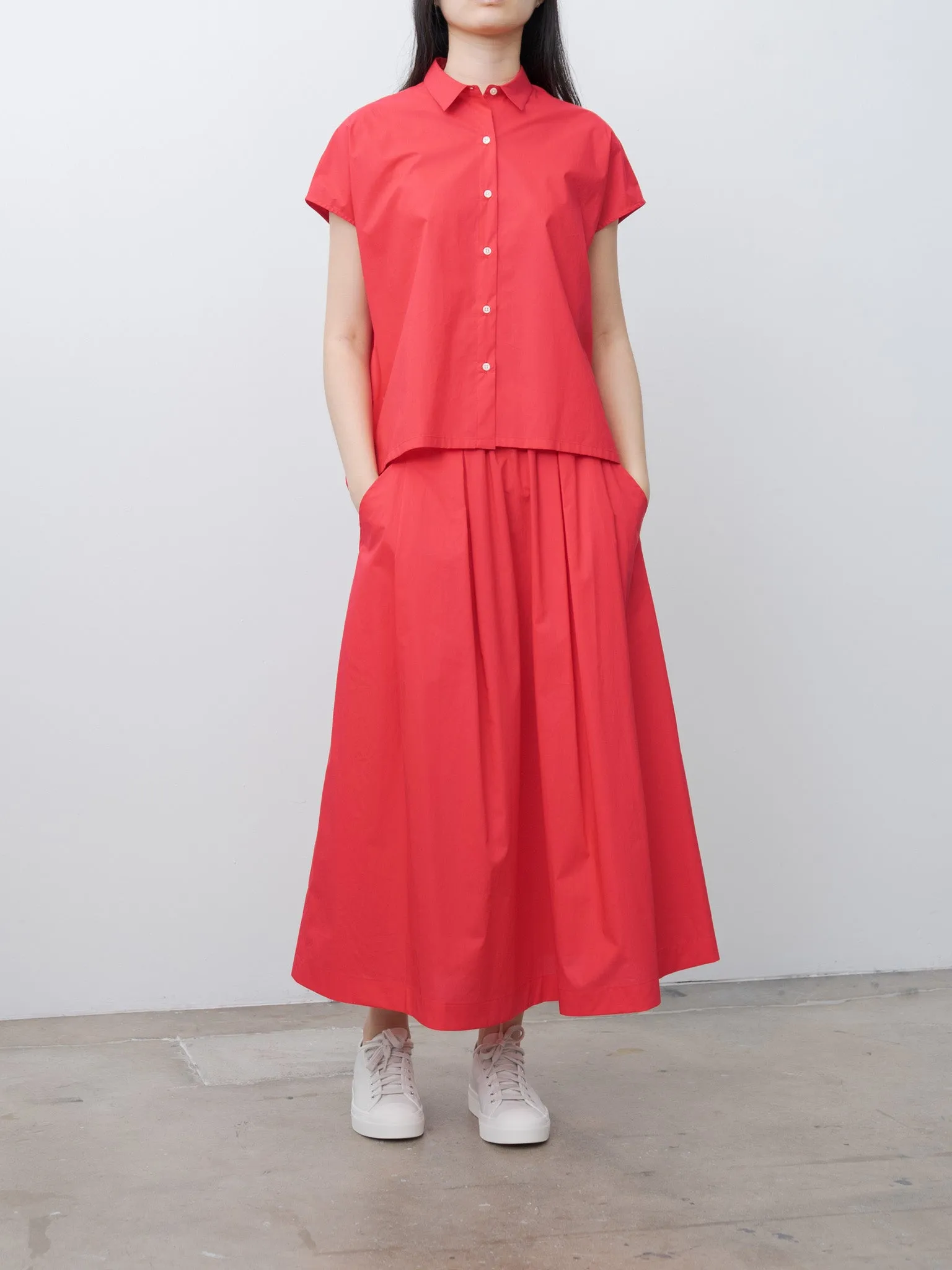 TENDER-POPLIN Shirt - Red sold by Namu Shop product image thumbnail 4