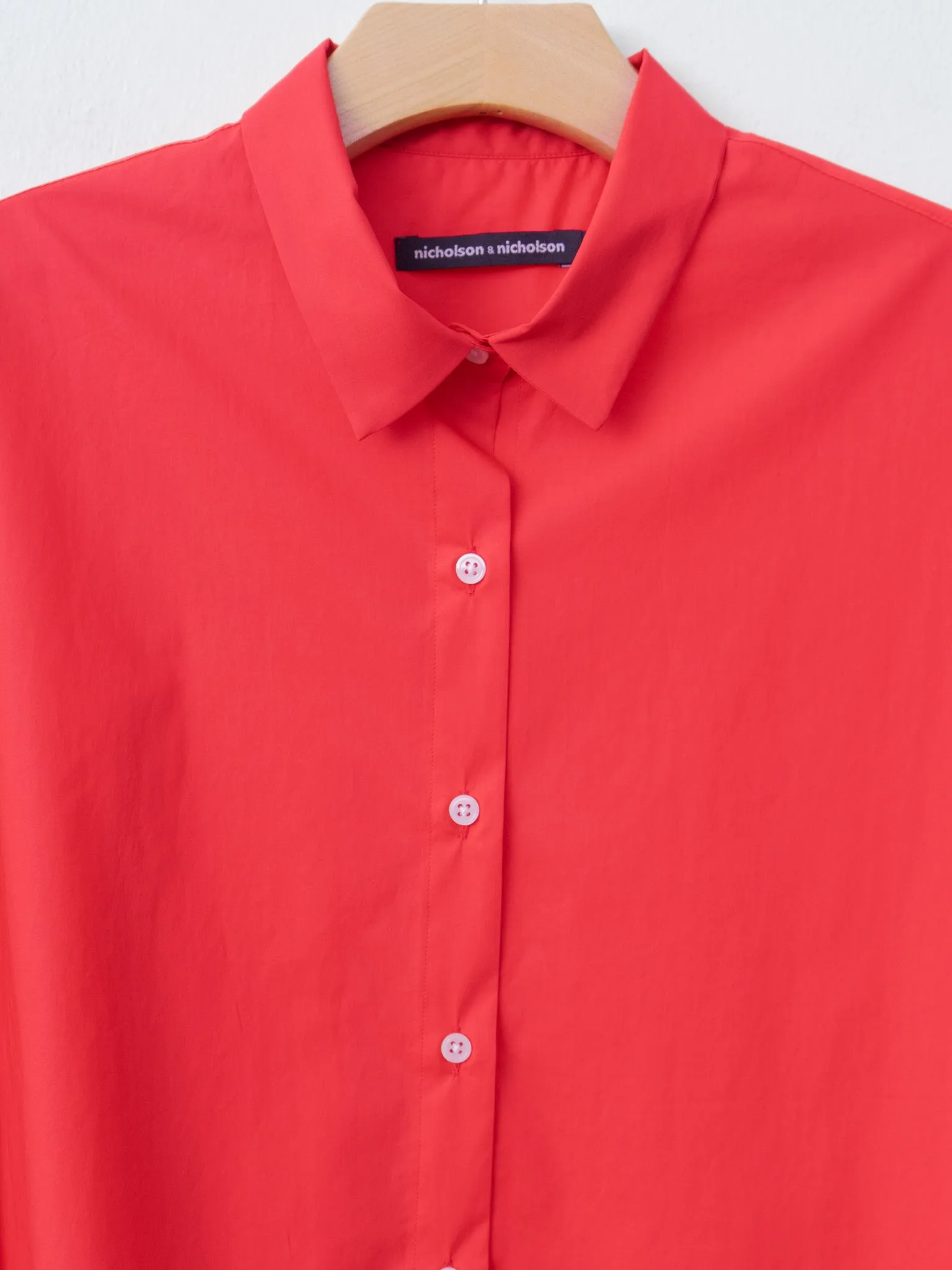 TENDER-POPLIN Shirt - Red sold by Namu Shop product image thumbnail 5
